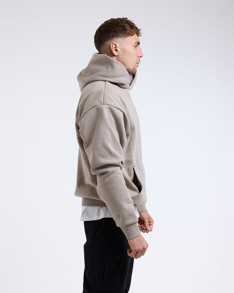 Strike Oversized Hoodie - Stone