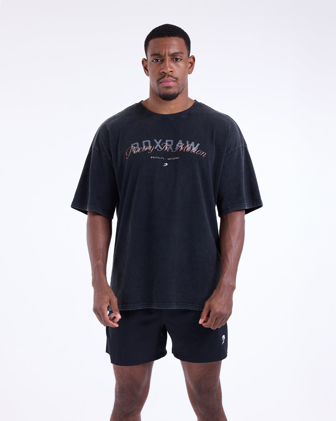 Poetry In Motion Oversized T-Shirt - Washed Black