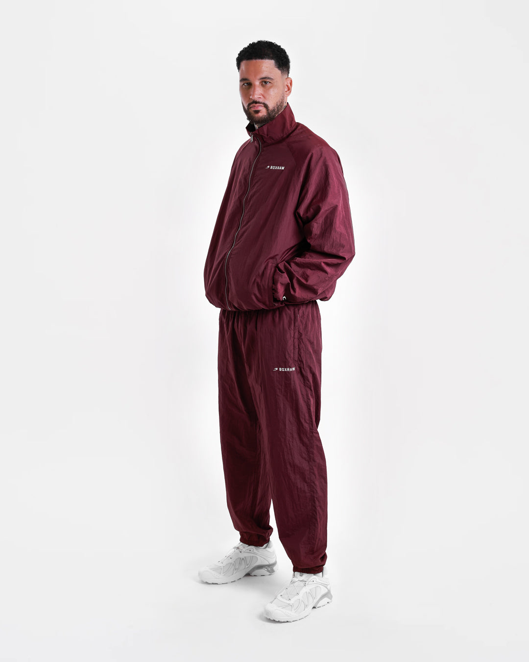 Saxton Track Bottoms - Burgundy