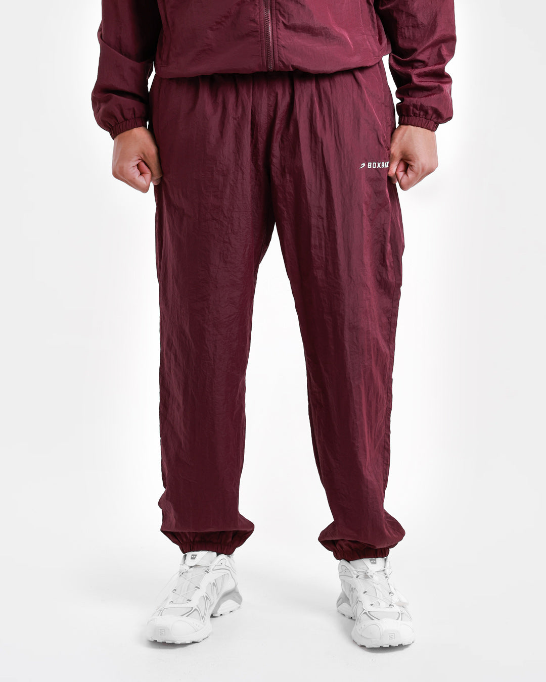 Saxton Track Bottoms - Burgundy
