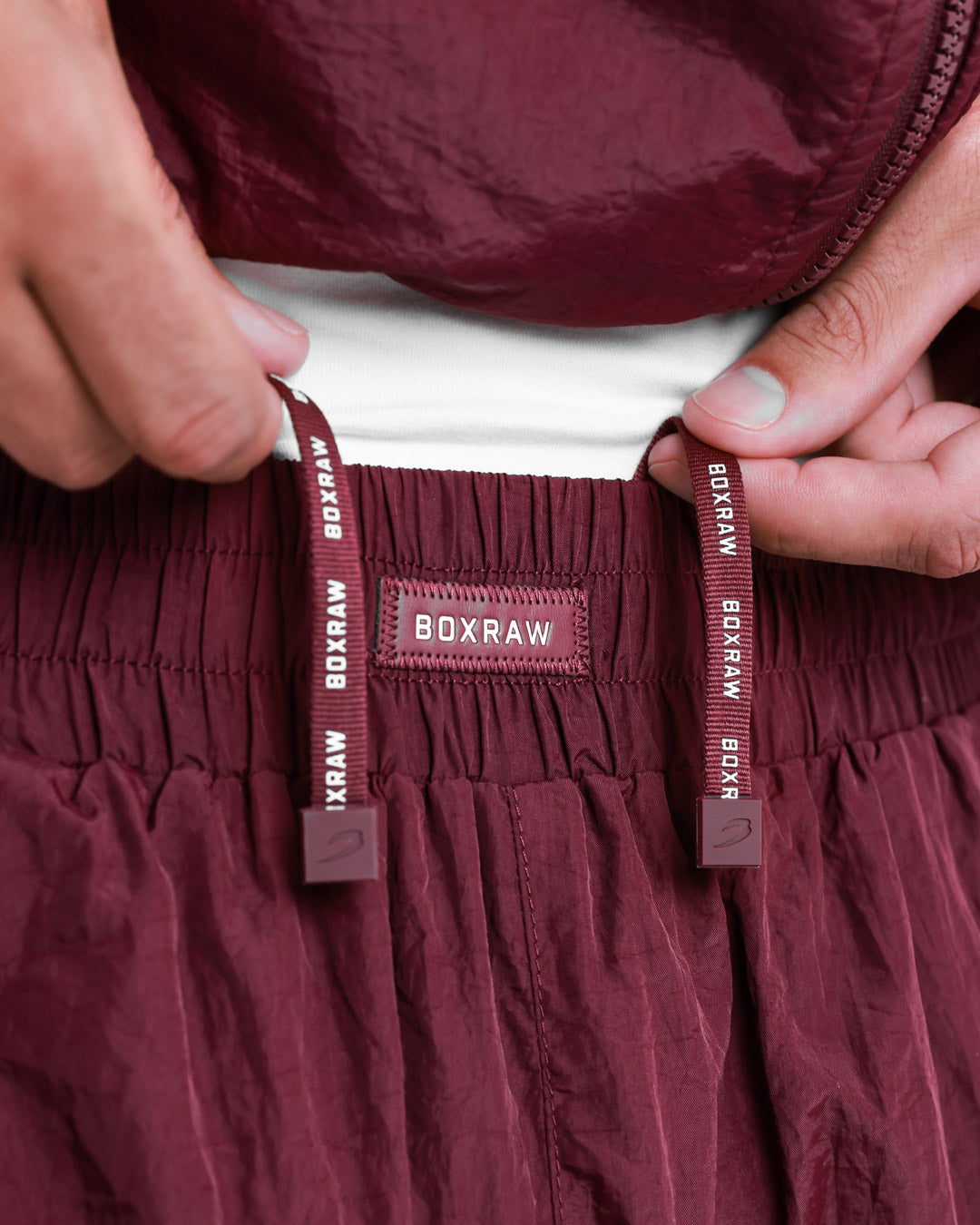 Saxton Track Bottoms - Burgundy