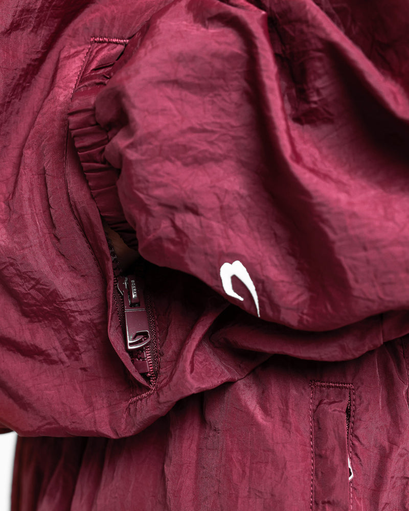 Saxton Track Jacket - Burgundy