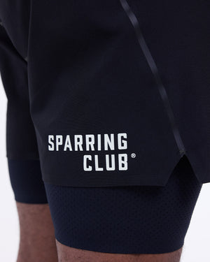 Sparring Club 2-in-1 Shorts - Black