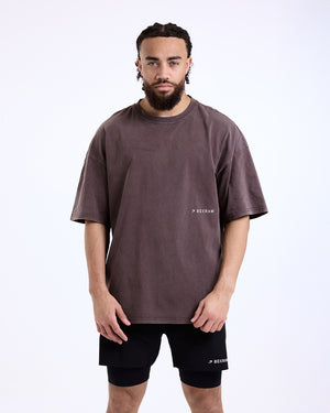 Sparring Club Oversized T-Shirt - Washed Brown