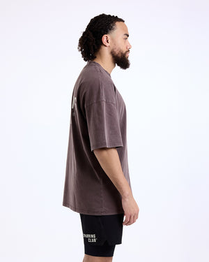 Sparring Club Oversized T-Shirt - Washed Brown