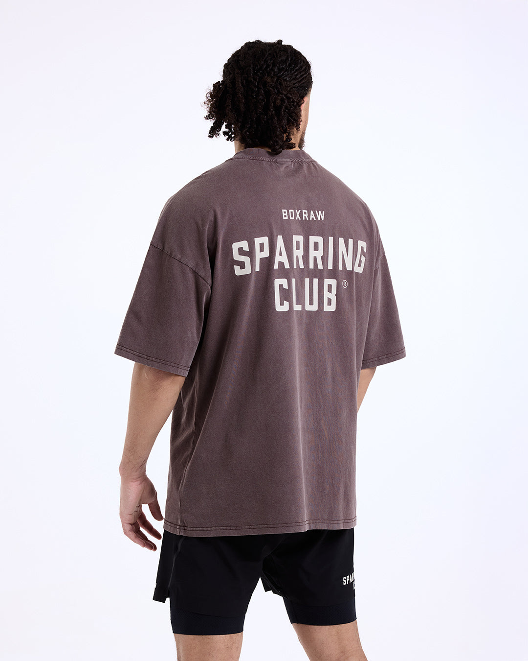 Sparring Club Oversized T-Shirt - Washed Brown | BOXRAW