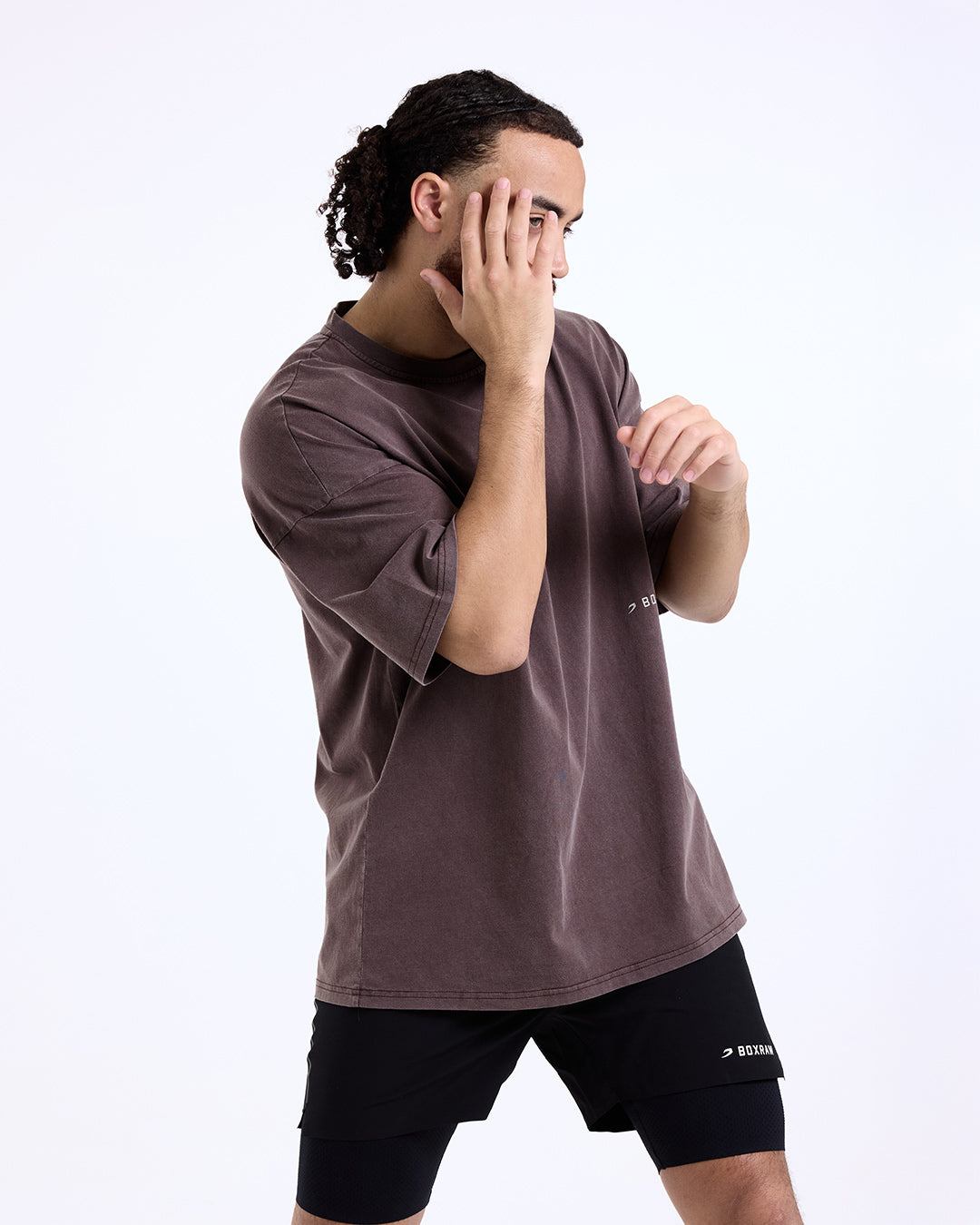 Sparring Club Oversized T-Shirt - Washed Brown | BOXRAW