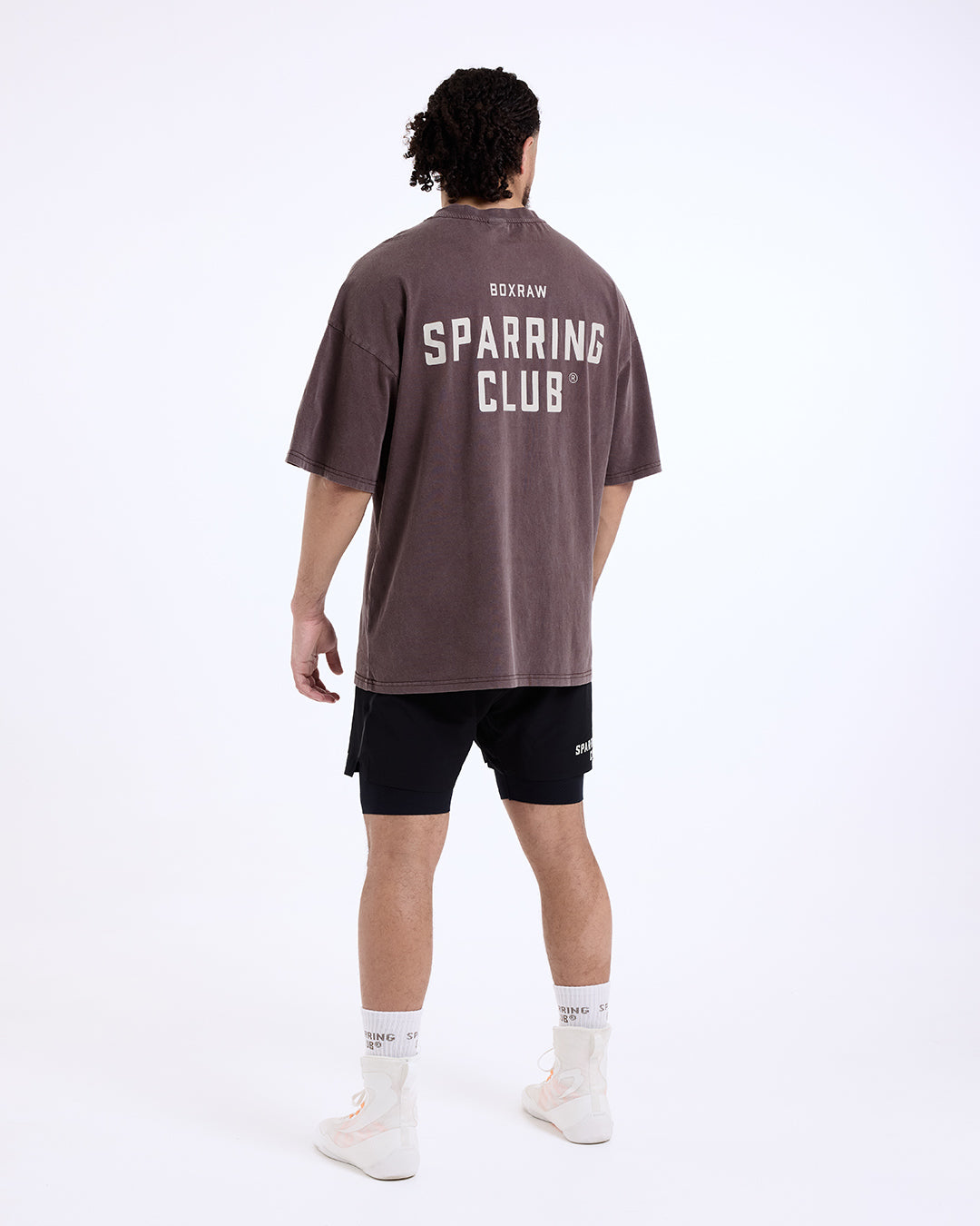 Sparring Club Oversized T-Shirt - Washed Brown | BOXRAW