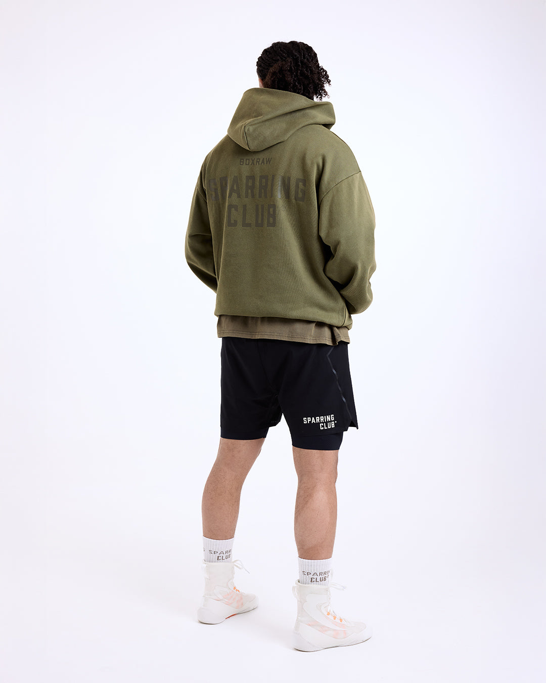Sparring Club Oversized Hoodie - Washed Olive