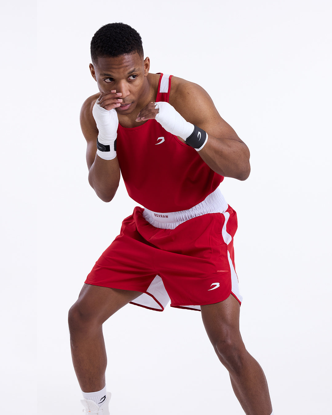 Stevenson Tank 2.0 - Red/White | Amateur Boxing Tank Top | BOXRAW