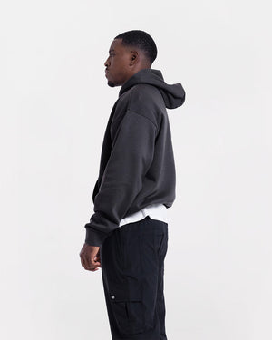 Strike Oversized Hoodie - Dark Grey