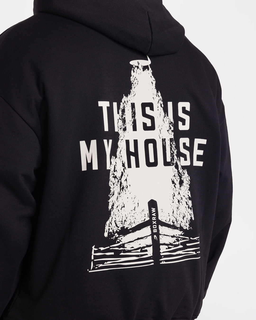 This Is My House Oversized Hoodie - Black