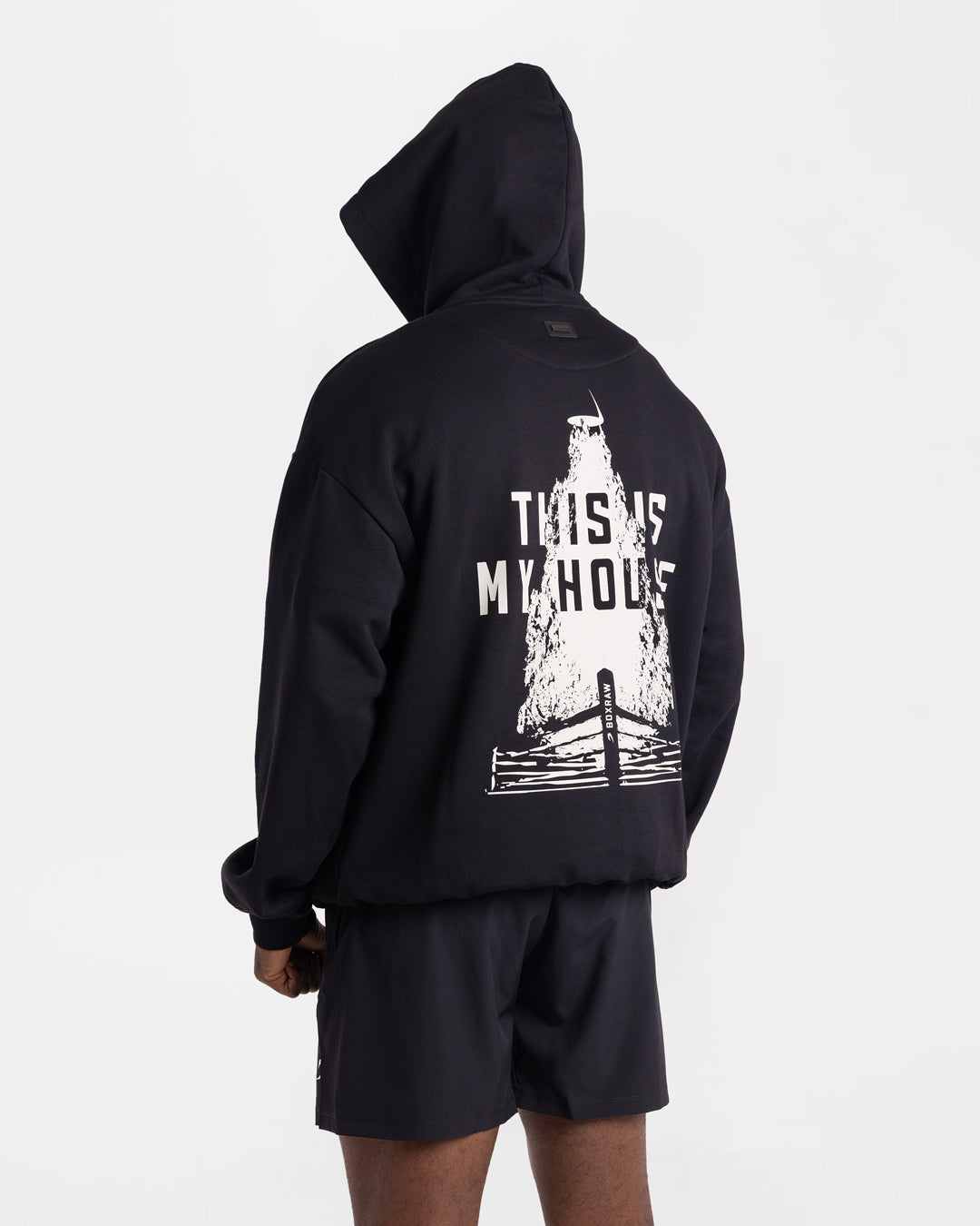 This Is My House Oversized Hoodie - Black