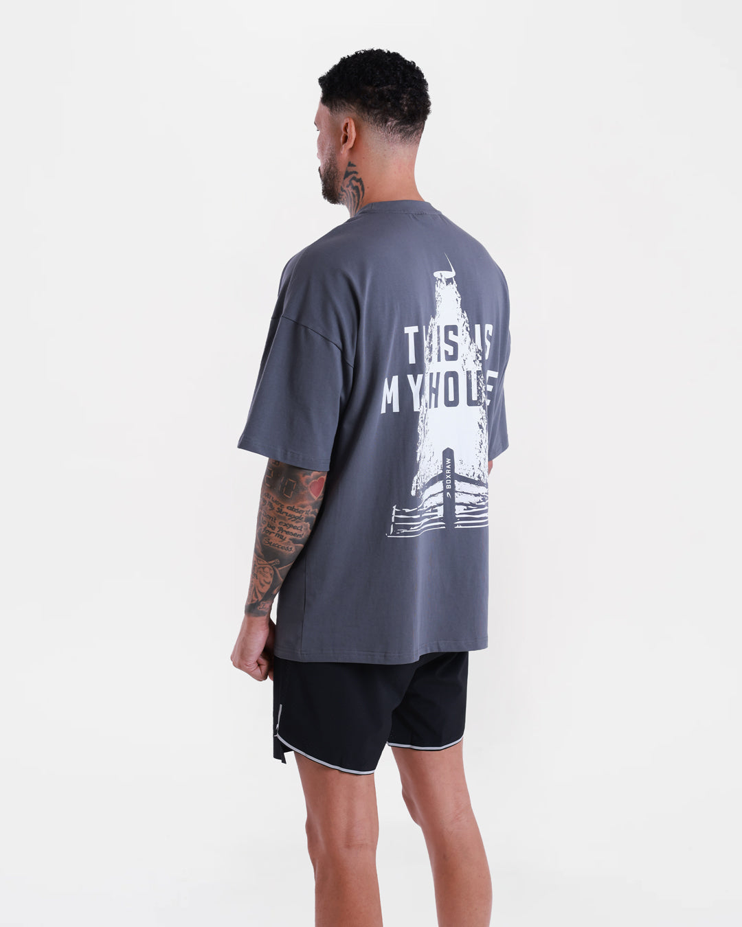 This Is My House Oversized T-Shirt - Charcoal