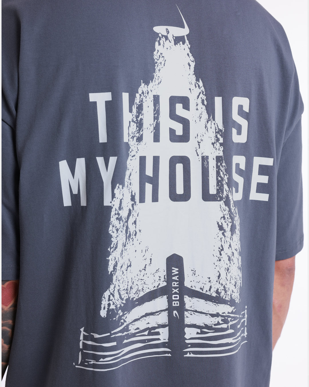 This Is My House Oversized T-Shirt - Charcoal