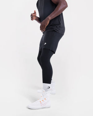 Valdes 2-in-1 Shorts (Full Length) - Black