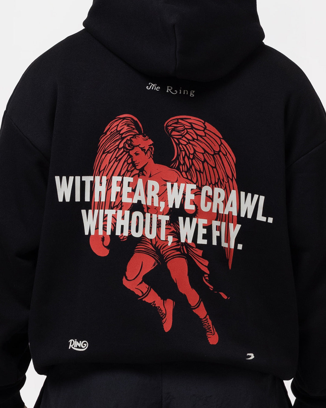 Ring x BOXRAW Fearless Oversized Hoodie - Black