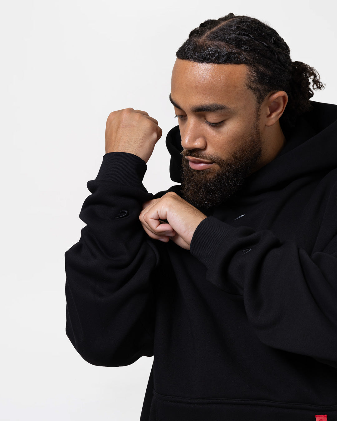 Ring x BOXRAW Fearless Oversized Hoodie - Black