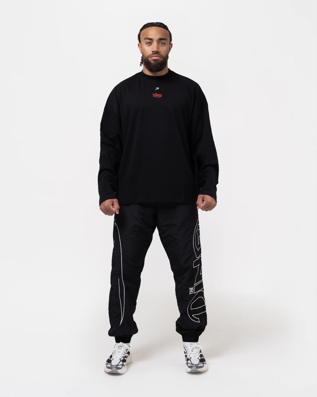 Ring x BOXRAW Fearless Oversized Long Sleeve T-Shirt - Black