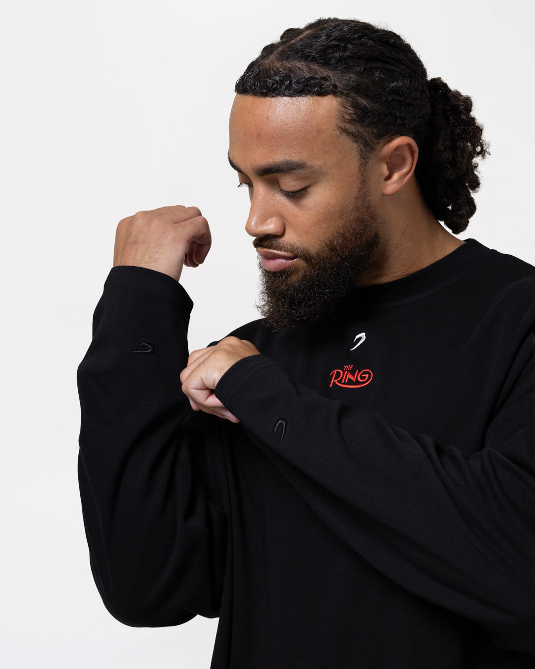 Ring x BOXRAW Fearless Oversized Long Sleeve T-Shirt - Black