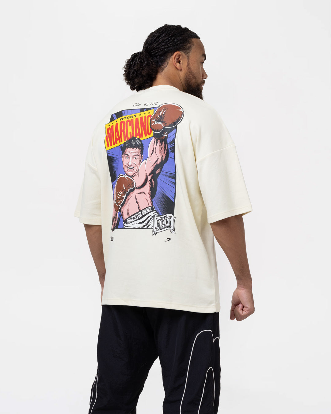 Ring x BOXRAW Rocky Marciano Oversized T-Shirt - Stone Beige