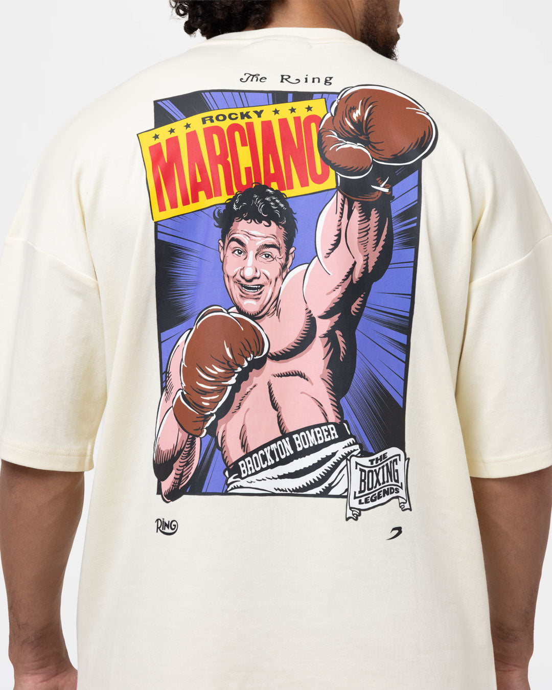 Ring x BOXRAW Rocky Marciano Oversized T-Shirt - Stone Beige