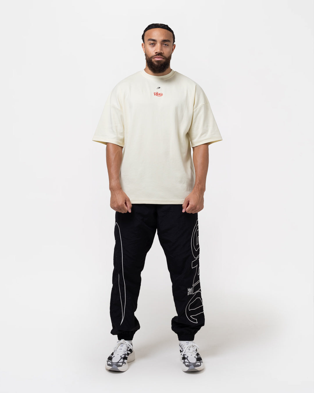 Ring x BOXRAW Rocky Marciano Oversized T-Shirt - Stone Beige