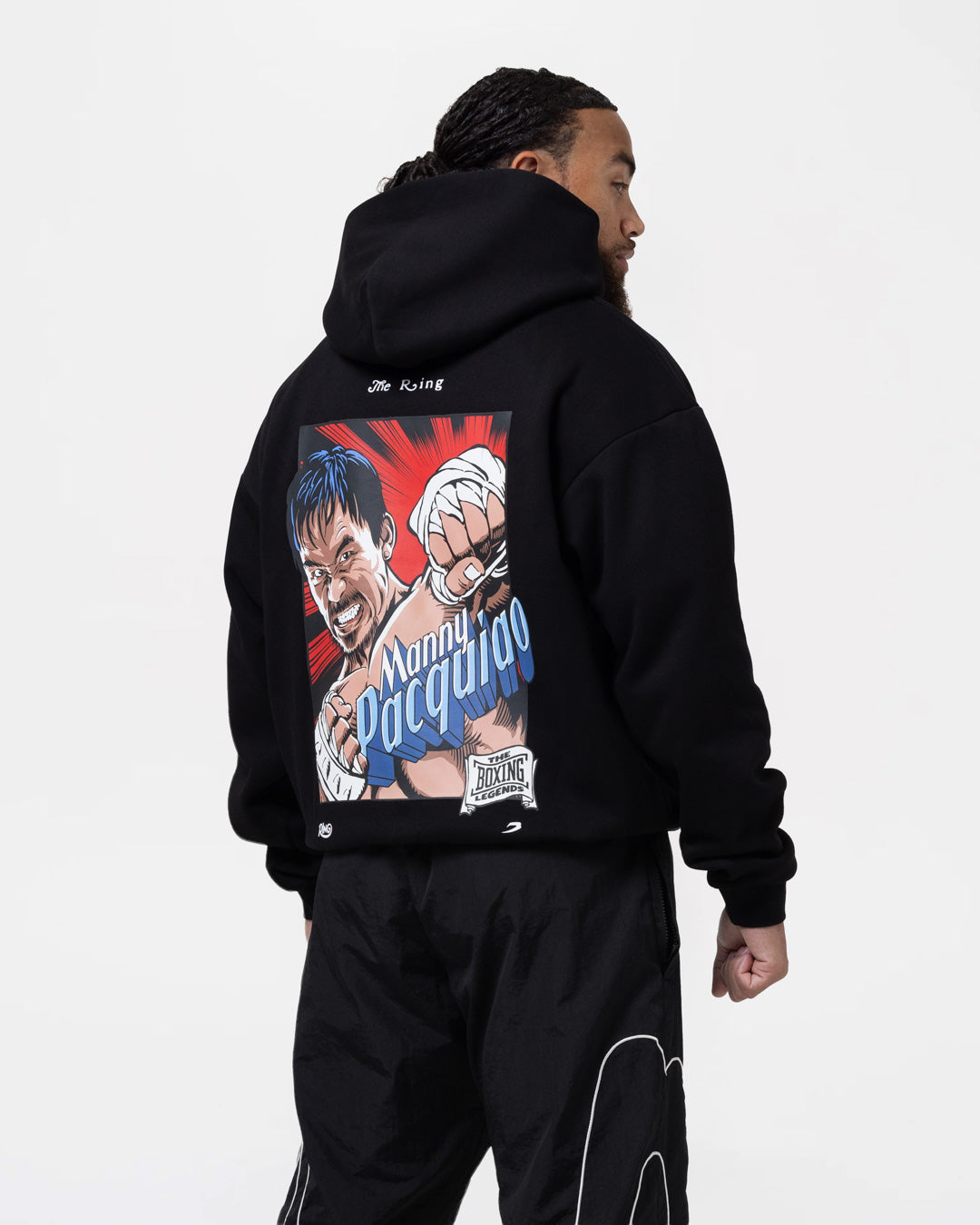 Ring x BOXRAW Manny Pacquiao Oversized Hoodie - Black
