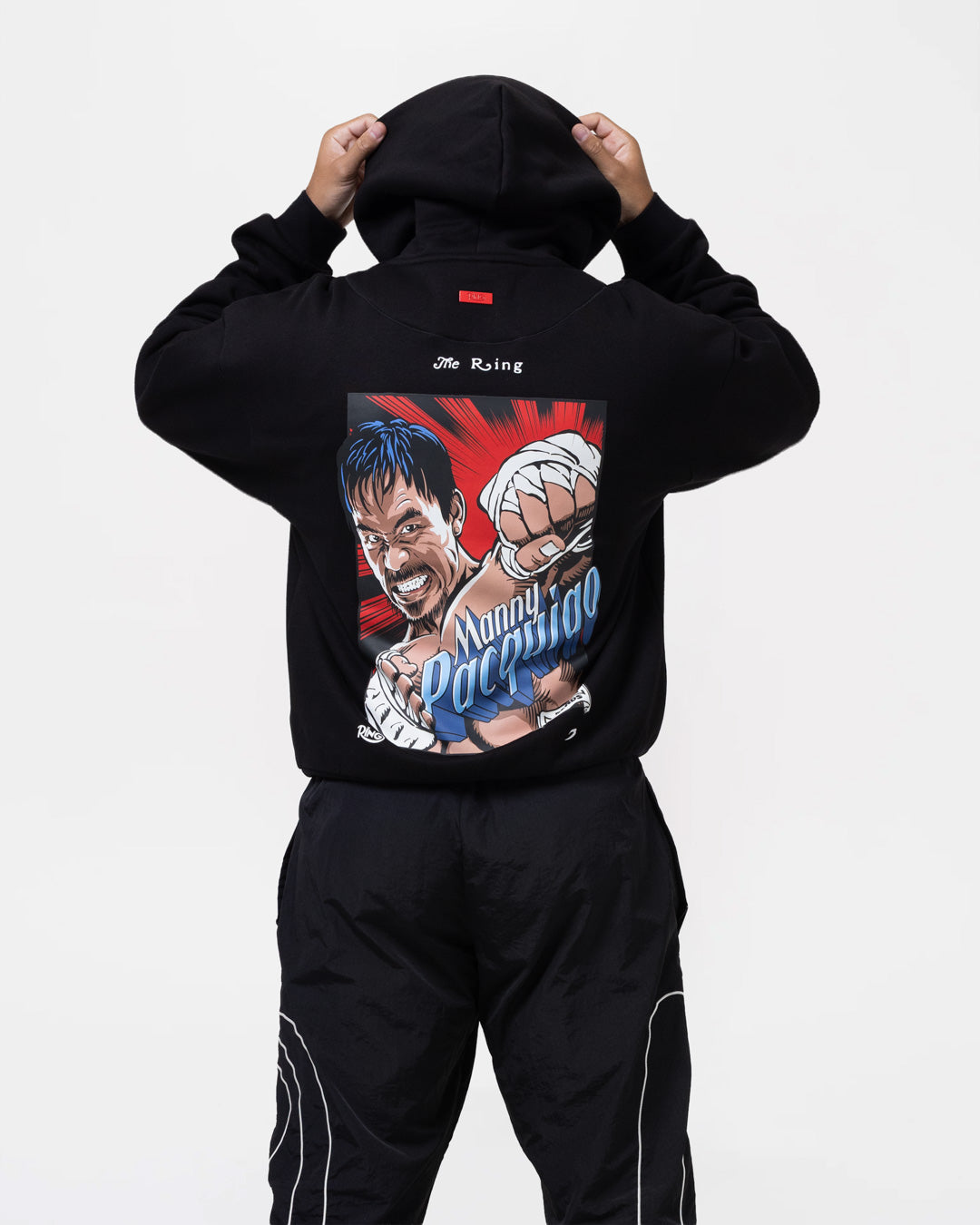 Ring x BOXRAW Manny Pacquiao Oversized Hoodie - Black