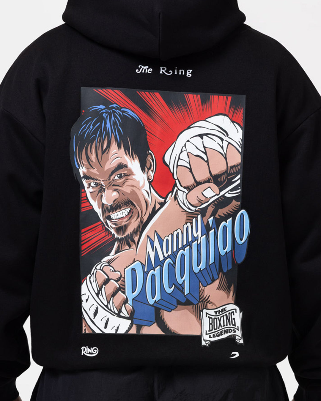 Ring x BOXRAW Manny Pacquiao Oversized Hoodie - Black