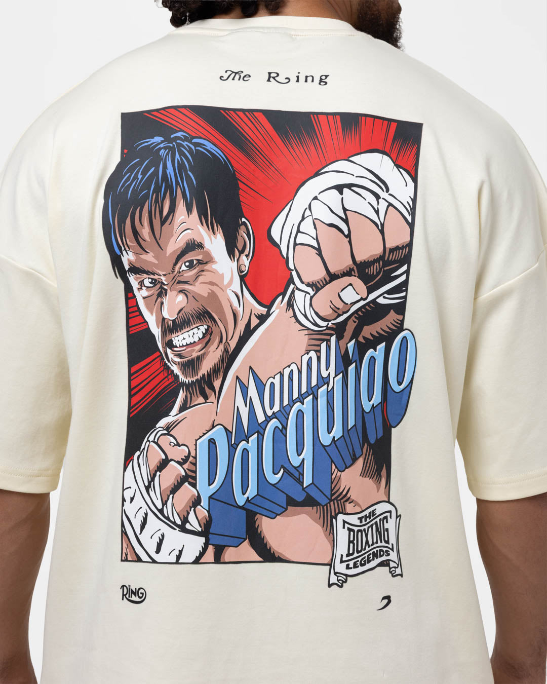 Ring x BOXRAW Manny Pacquiao Oversized T-Shirt - Stone Beige