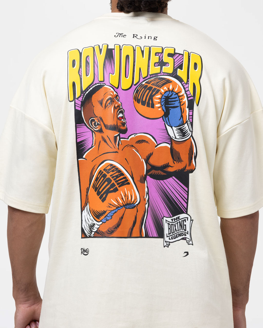Ring x BOXRAW Roy Jones Jr Oversized T-Shirt - Stone Beige