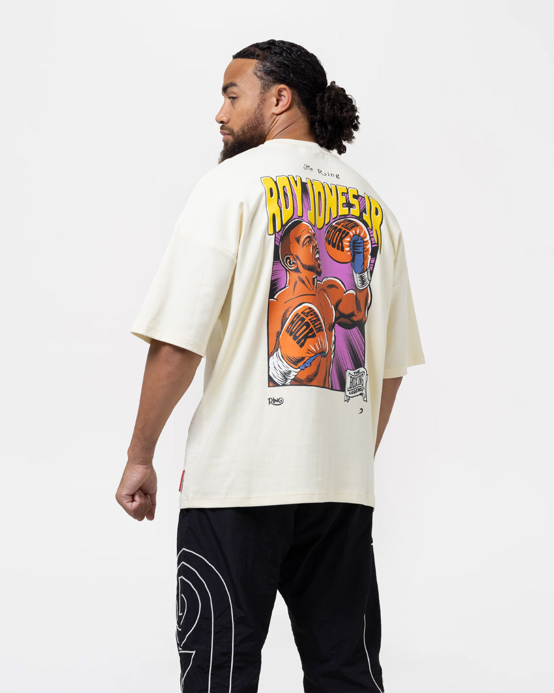 Ring x BOXRAW Roy Jones Jr Oversized T-Shirt - Stone Beige