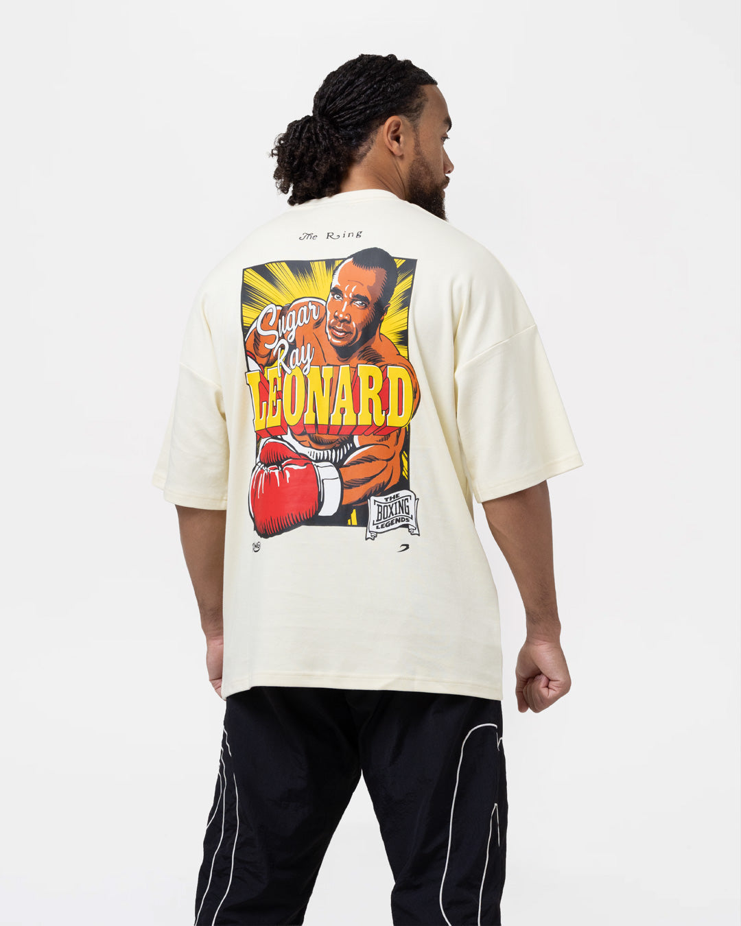 Ring x BOXRAW Sugar Ray Leonard Oversized T-Shirt - Stone Beige