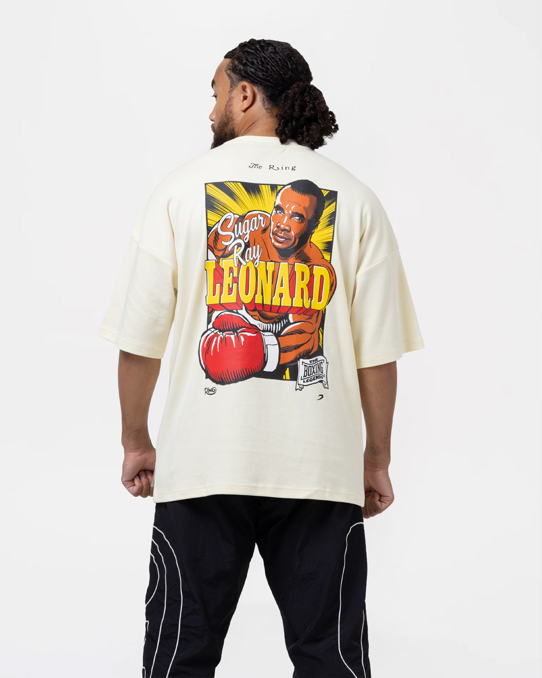 Ring x BOXRAW Sugar Ray Leonard Oversized T-Shirt - Stone Beige