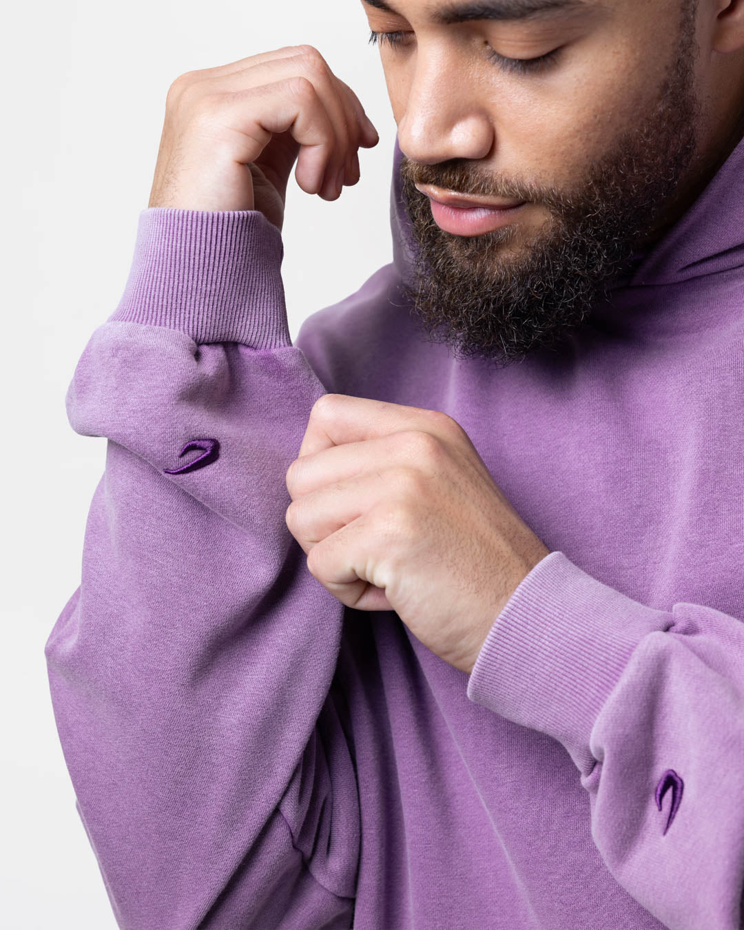Sparring Club Oversized Hoodie - Washed Purple
