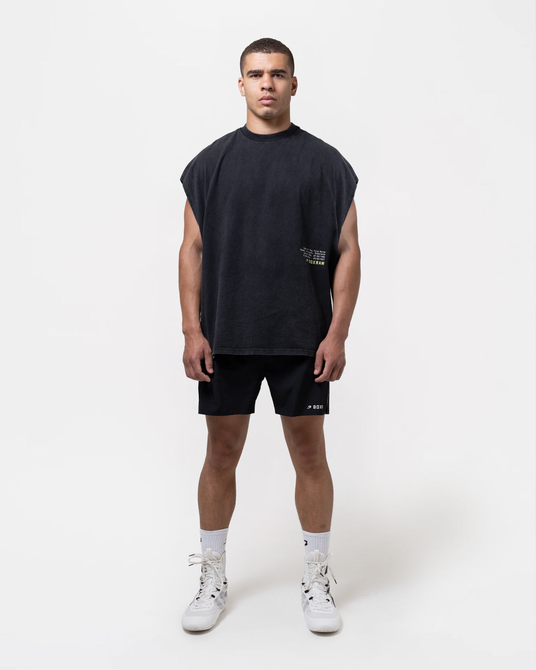 Sparring Club Fire Horse Oversized Tank - Washed Black
