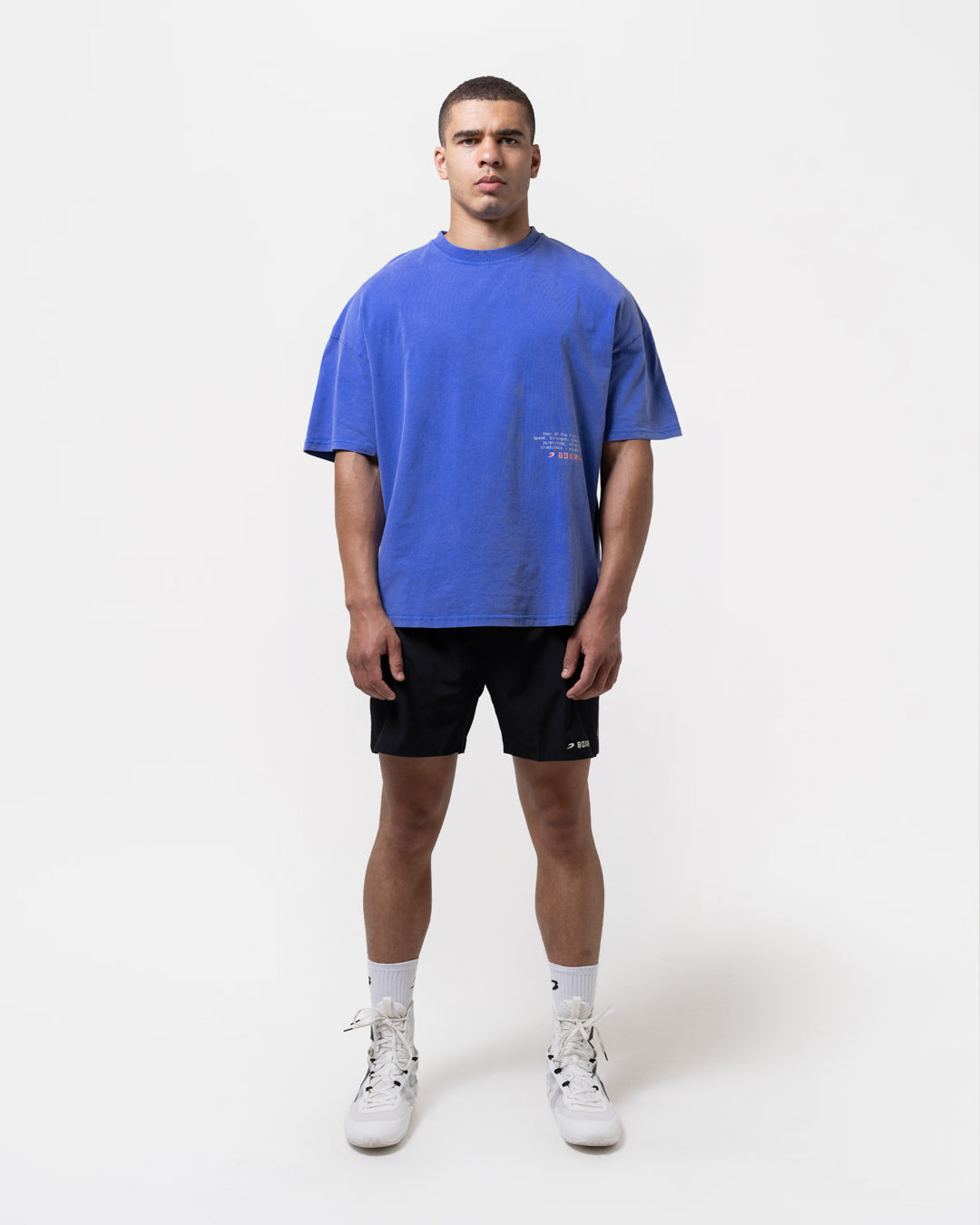 Sparring Club Fire Horse Oversized T-Shirt - Washed Blue