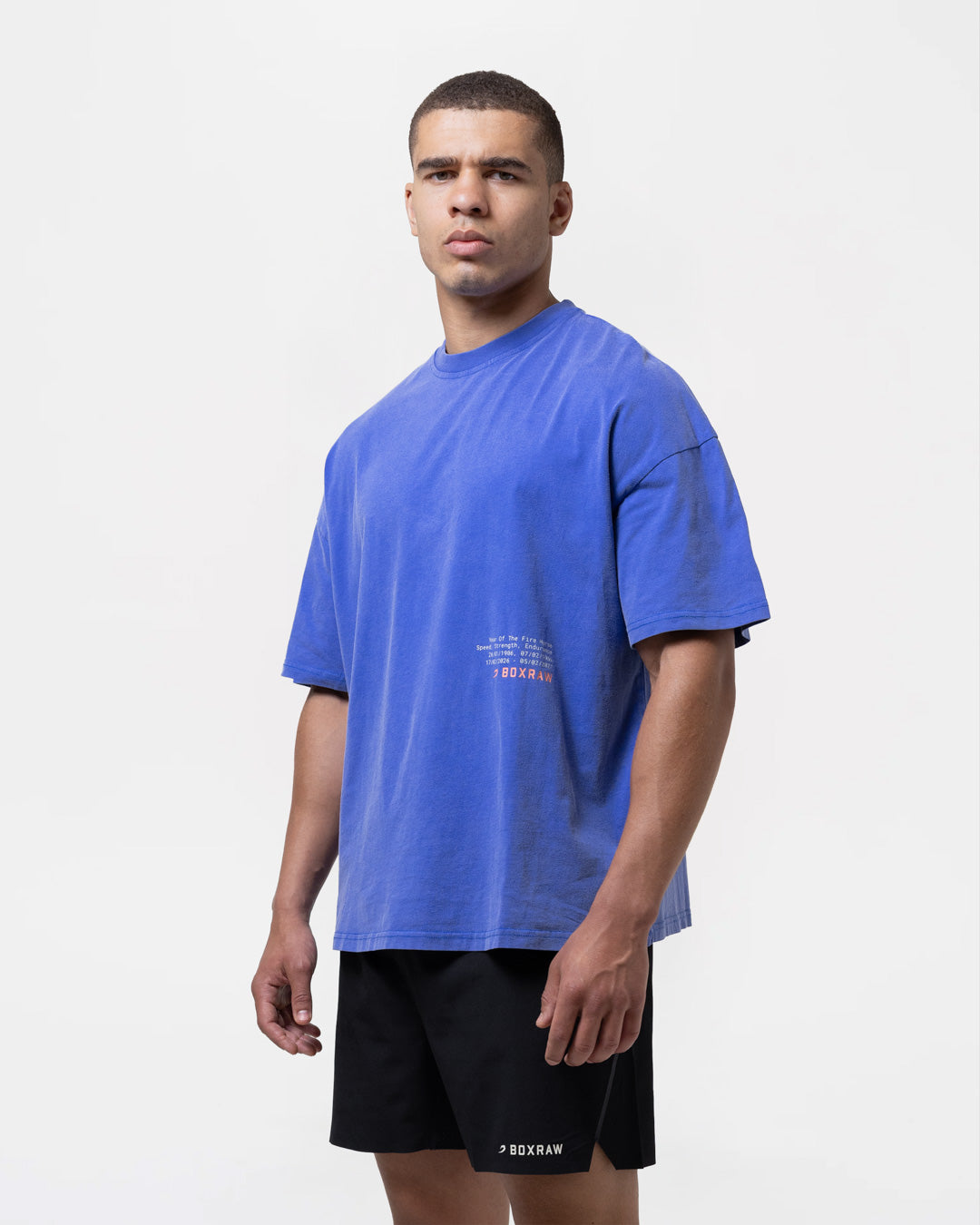 Sparring Club Fire Horse Oversized T-Shirt - Washed Blue