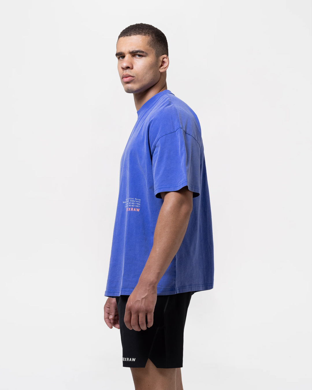 Sparring Club Fire Horse Oversized T-Shirt - Washed Blue