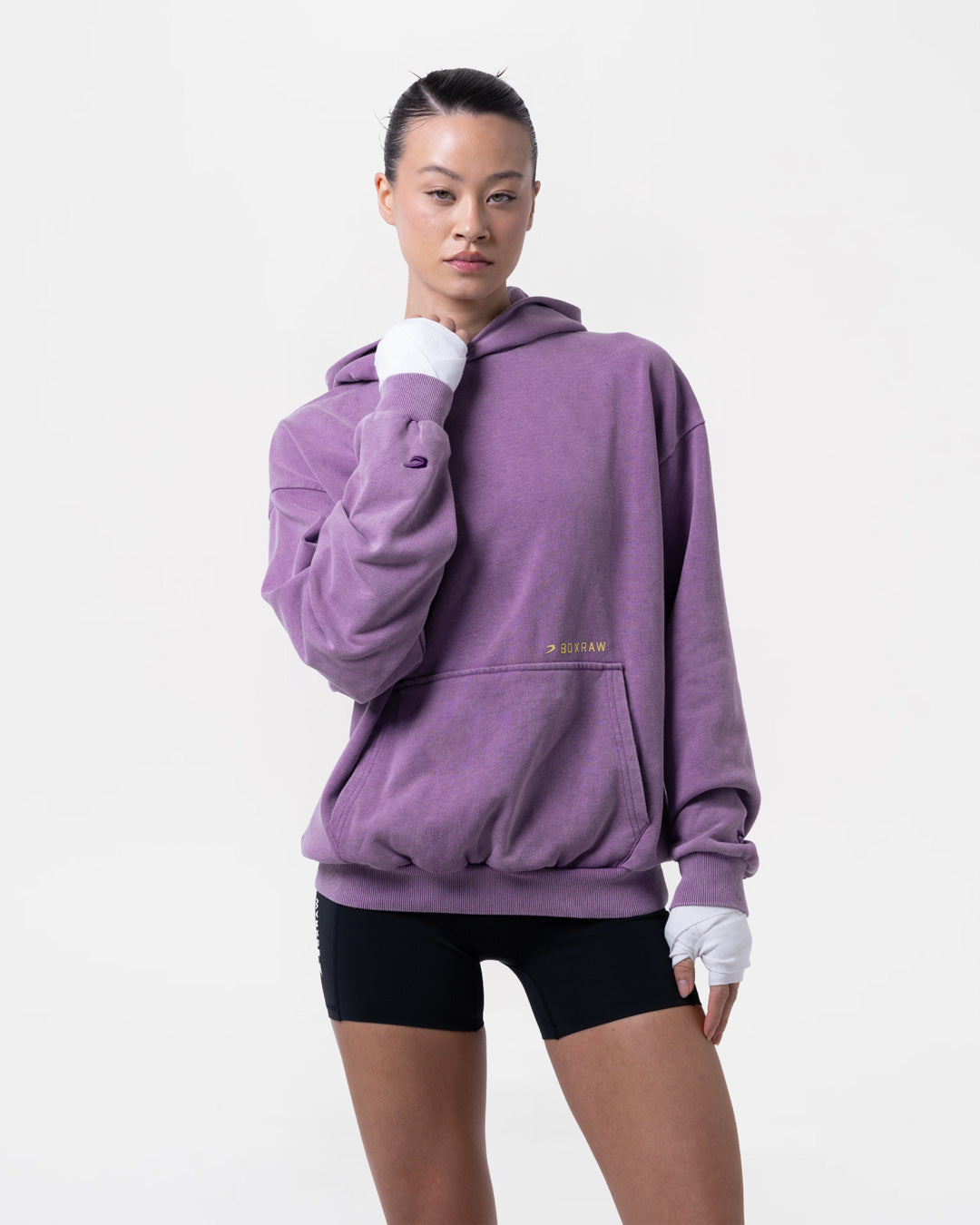Sparring Club Oversized Hoodie - Washed Purple