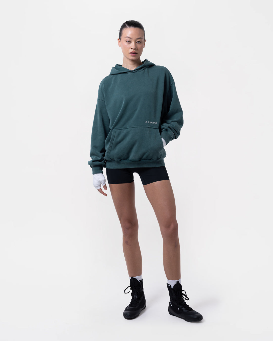 Sparring Club Oversized Hoodie - Washed Teal