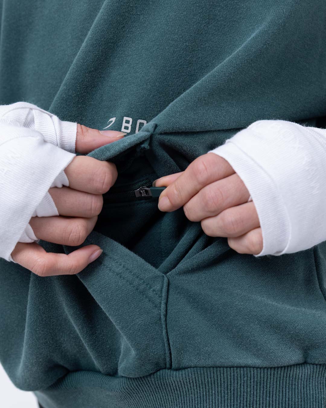 Sparring Club Oversized Hoodie - Washed Teal