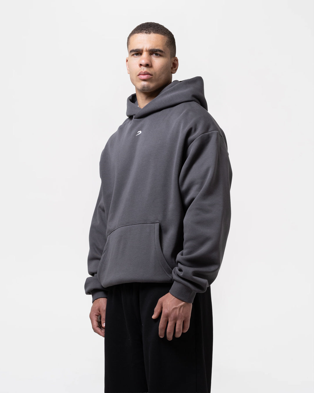Strike Oversized Hoodie - Charcoal