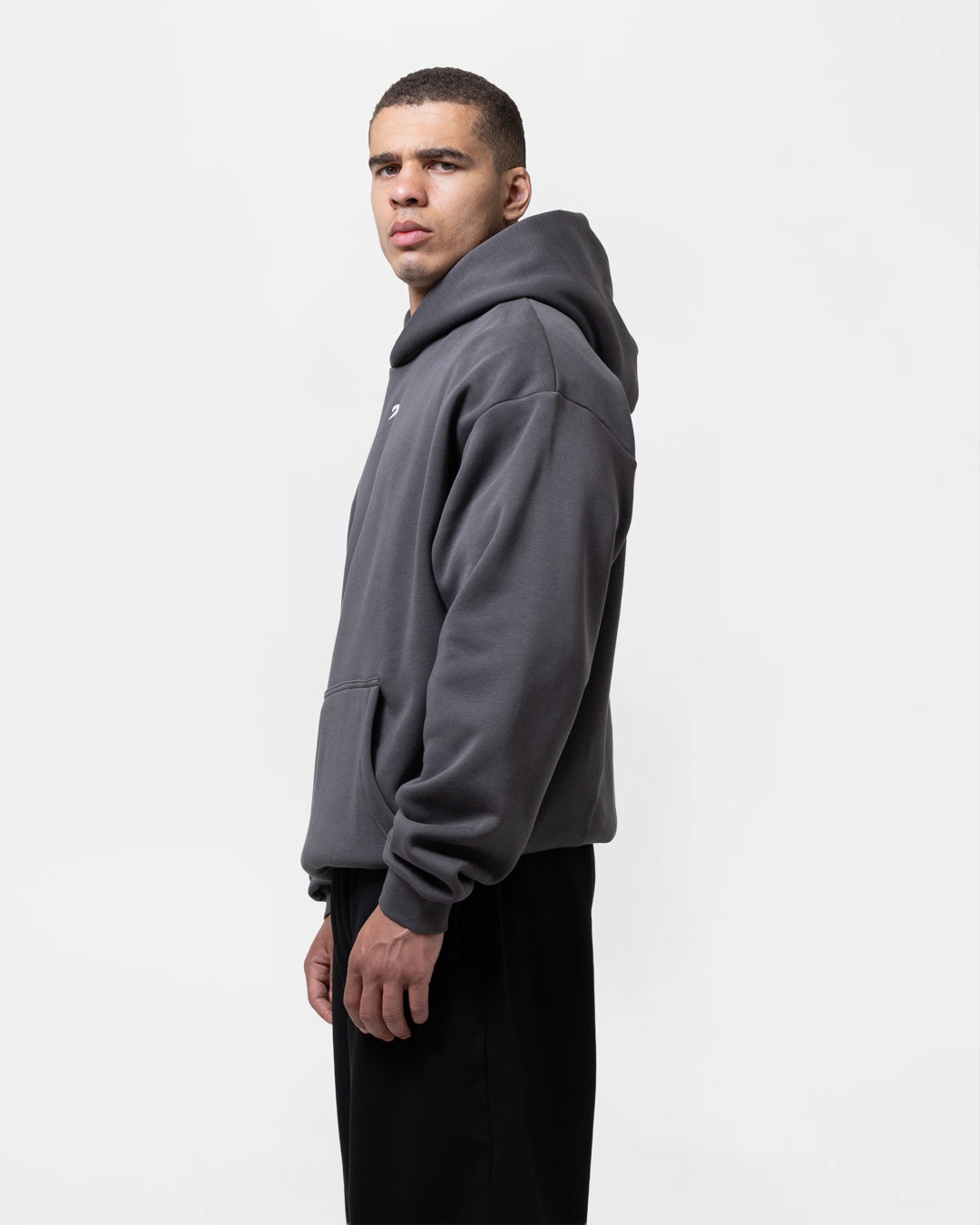 Strike Oversized Hoodie - Charcoal