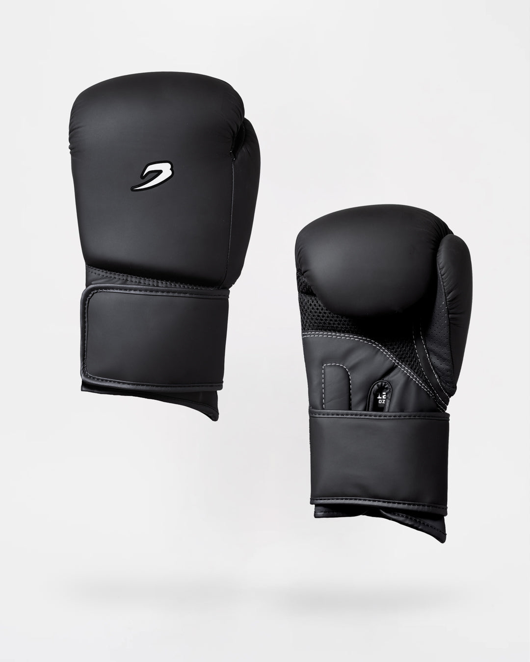 Strike-Seven Strap Boxing Gloves - Black/Charcoal