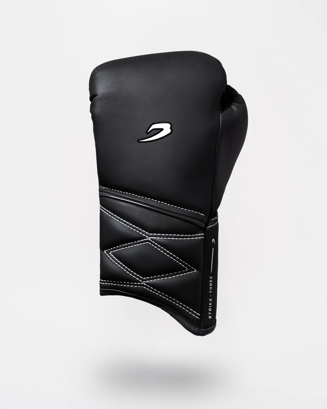 Strike-Three Lace Boxing Gloves - Black/Charcoal