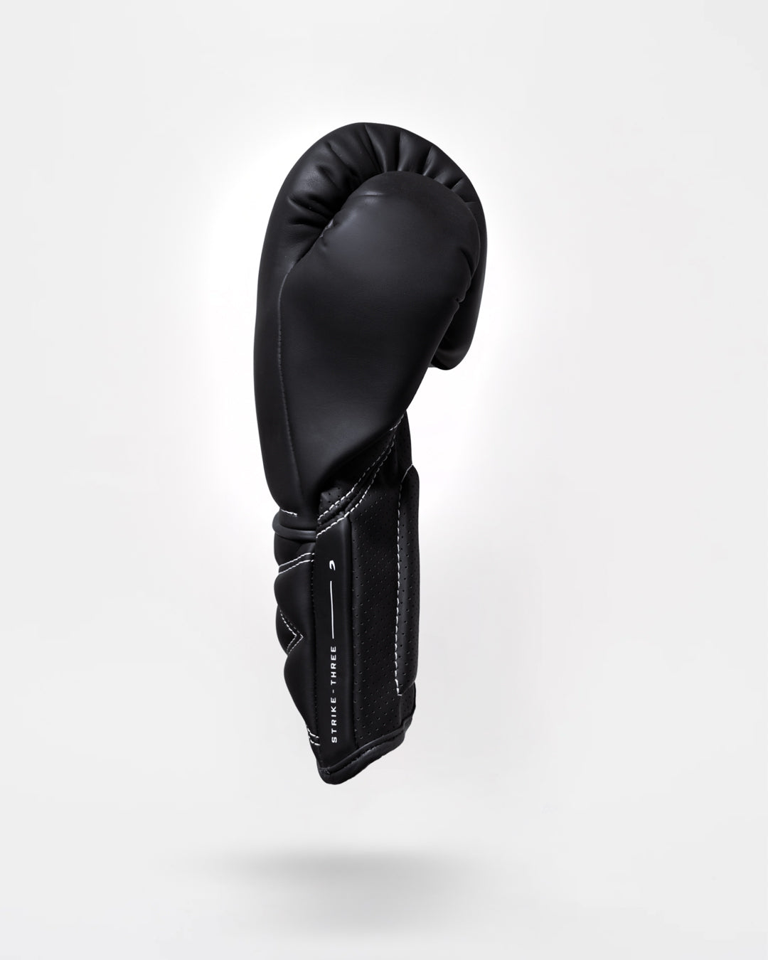 Strike-Three Lace Boxing Gloves - Black/Charcoal
