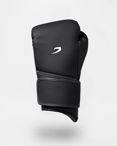 Strike-Three Twin Strap Boxing Gloves - Black/Charcoal