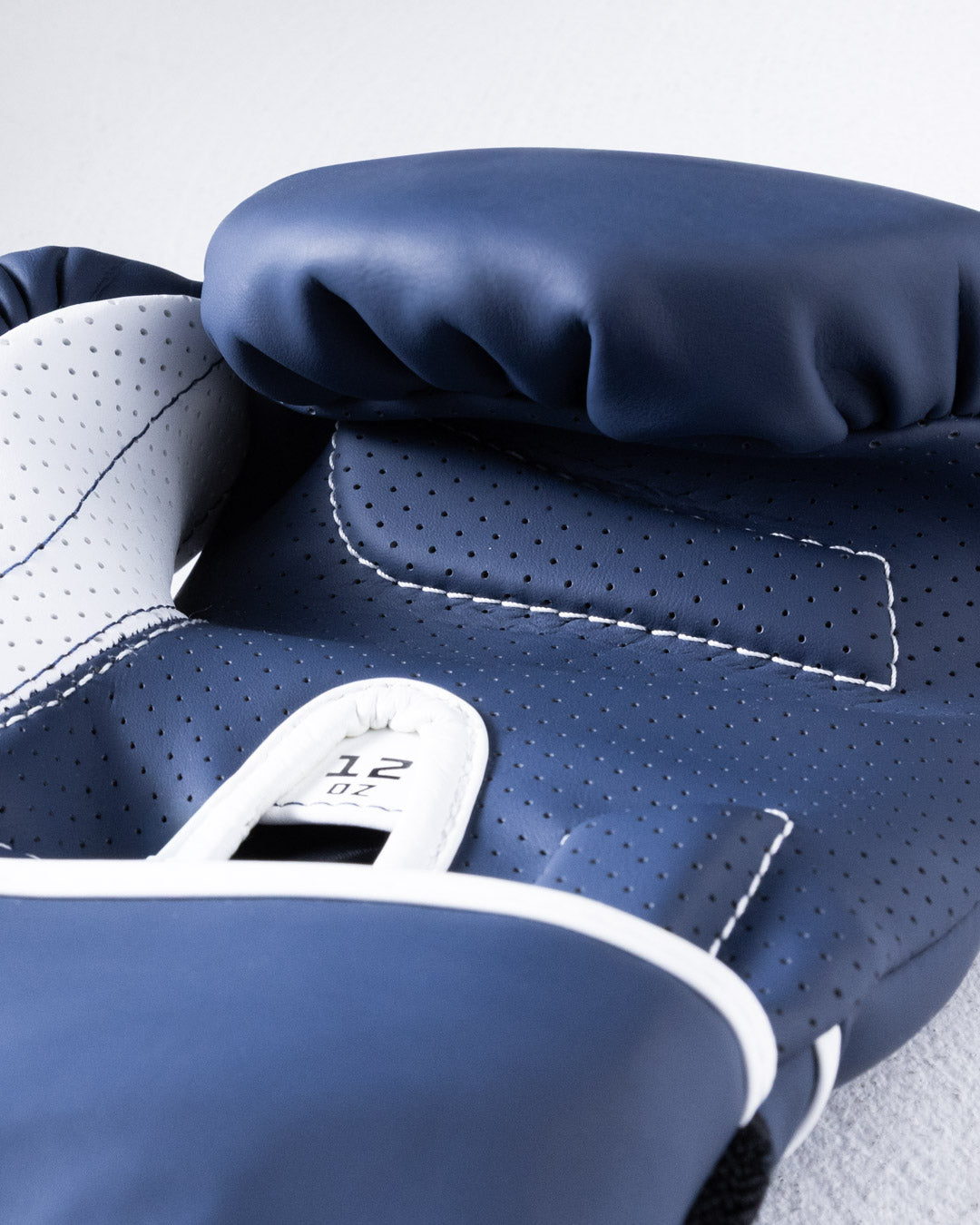 Strike-Three Twin Strap Boxing Gloves - Blue/White